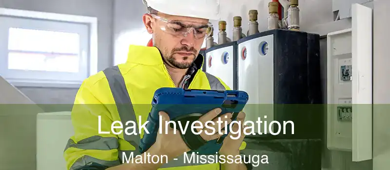 Leak Investigation Malton - Mississauga